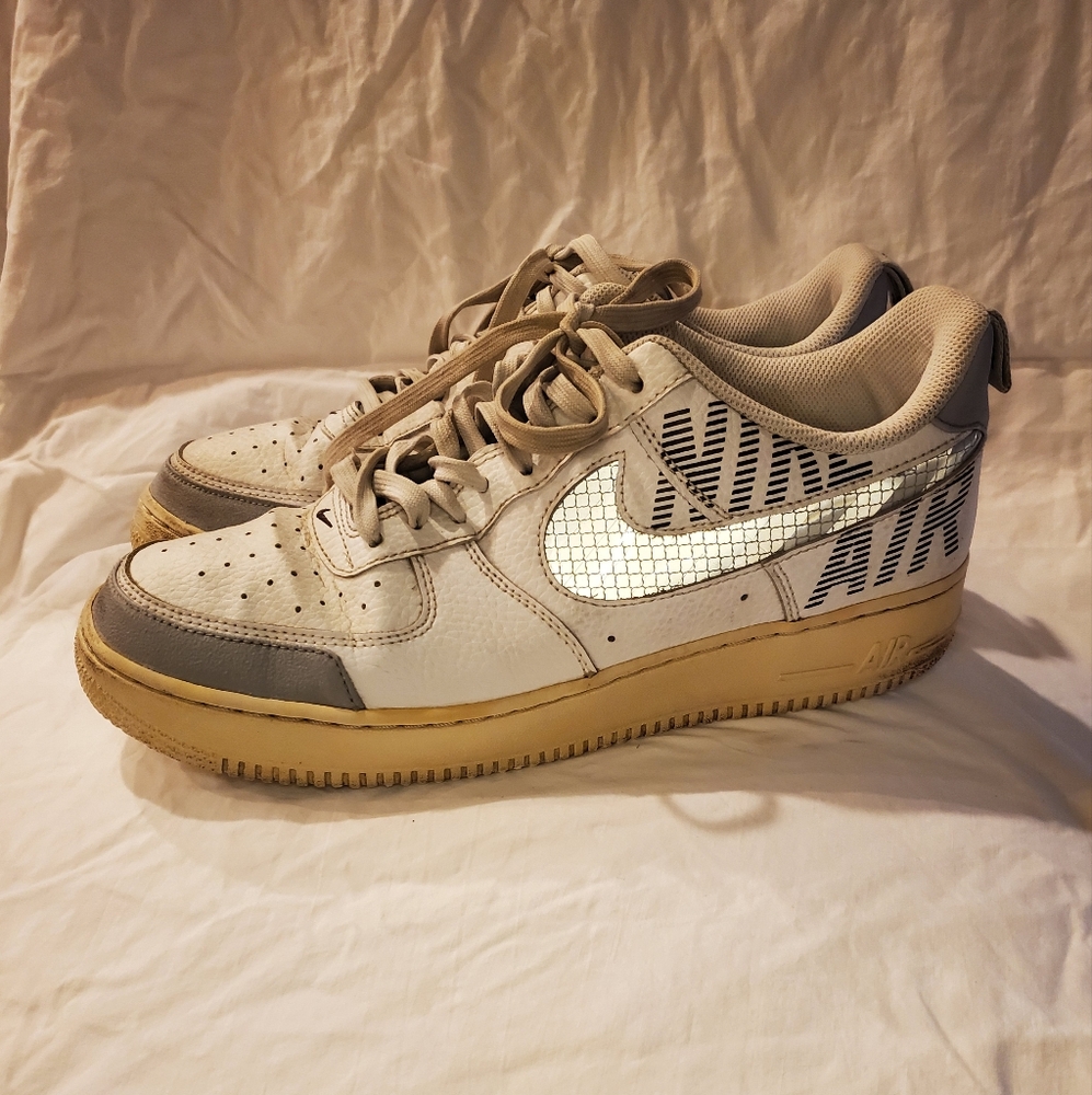 Nike Air Force 1 Low Under Construction white men's size 9 1/2